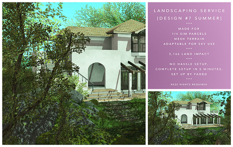 Second Life Marketplace - [F] Landscape 7 - Mossy Mountains - SUMMER (1 ...
